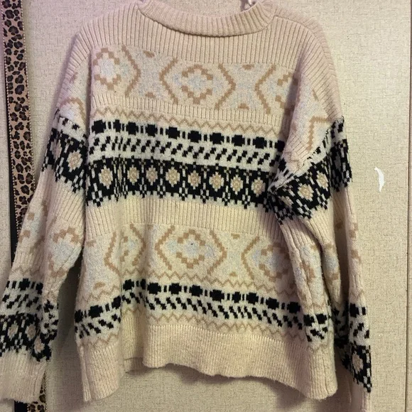 Maurices Beige and Black Patterned Cardigan - Picture 3 of 3